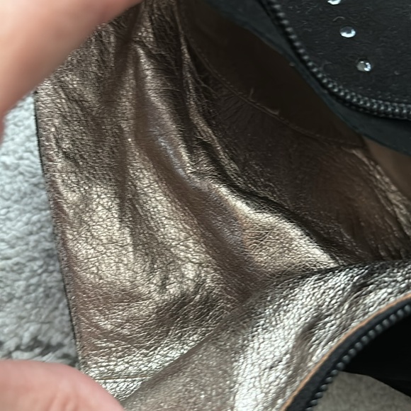 Lovely People Patent And Suede Heeled Boots - Picture 9 of 9